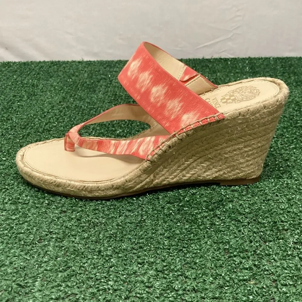 Vince Camuto Lavanda Red Sandal Wedges women’s size 10 (OKPM-07-066)